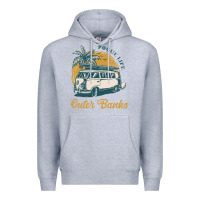 Heather Grey outer banks pogue life. Premium Hoodie - artisFamous