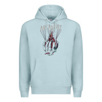 Blue Mist arcade fire hand Premium Hoodie - artisFamous