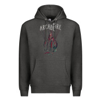 Charcoal Heather arcade fire hand Premium Hoodie - artisFamous