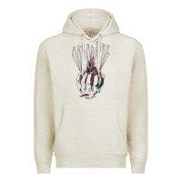 Oatmeal Heather arcade fire hand Premium Hoodie - artisFamous