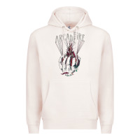 Pale Pink arcade fire hand Premium Hoodie - artisFamous