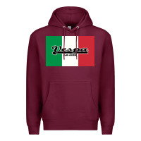 Burgundy vespa motorcycle Premium Hoodie - artisFamous