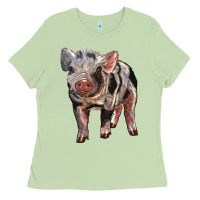 Matcha Baby Spotted Pig Ladies Tee - LillyAllenDesigns