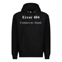 Black 404 costume not found in white version Premium Hoodie - artisFamous