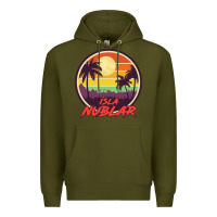Army Green isla nublar holiday Premium Hoodie - artisFamous