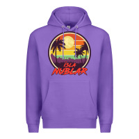 Purple isla nublar holiday Premium Hoodie - artisFamous