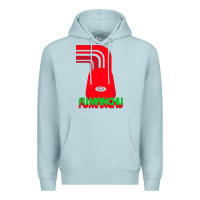 Blue Mist fu manchu Premium Hoodie - artisFamous