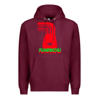 Burgundy fu manchu Premium Hoodie - artisFamous
