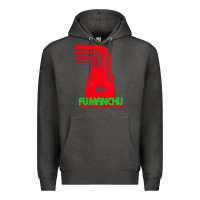 Charcoal Heather fu manchu Premium Hoodie - artisFamous
