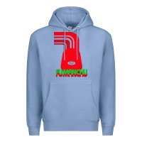 Colony Blue fu manchu Premium Hoodie - artisFamous