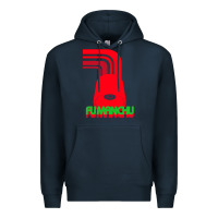 Navy fu manchu Premium Hoodie - artisFamous