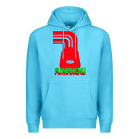 Ocean Blue fu manchu Premium Hoodie - artisFamous