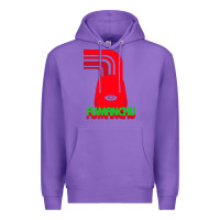 Purple fu manchu Premium Hoodie - artisFamous