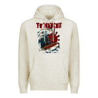 Oatmeal Heather fu manchu Premium Hoodie - artisFamous