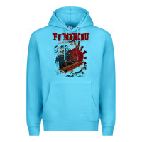 Ocean Blue fu manchu Premium Hoodie - artisFamous