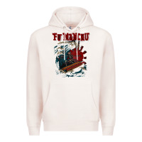 Pale Pink fu manchu Premium Hoodie - artisFamous