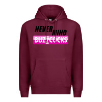 Burgundy Never Mind the Buzzcocks Premium Hoodie - artisFamous