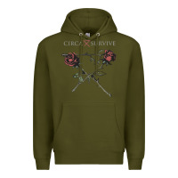 Army Green Circa Survive Premium Hoodie - artisFamous