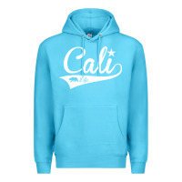 Ocean Blue camo cali Premium Hoodie - artisFamous