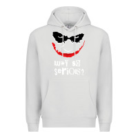 Dove Grey why so serious Premium Hoodie - artisFamous