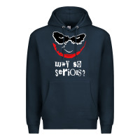 Navy why so serious Premium Hoodie - artisFamous