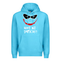 Ocean Blue why so serious Premium Hoodie - artisFamous