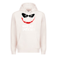 Pale Pink why so serious Premium Hoodie - artisFamous
