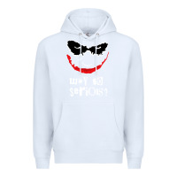 White why so serious Premium Hoodie - artisFamous