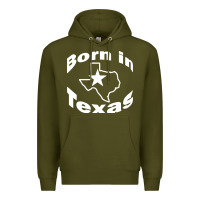 Army Green born in texas Premium Hoodie - artisFamous
