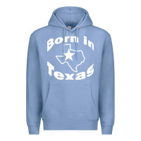 Colony Blue born in texas Premium Hoodie - artisFamous