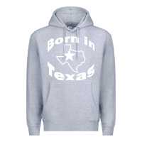 Heather Grey born in texas Premium Hoodie - artisFamous