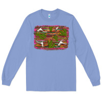 Colony Blue cinco de mayo bullskull and cactus Long Sleeve Tee - Artiststas