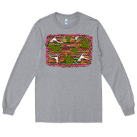 Heather Grey cinco de mayo bullskull and cactus Long Sleeve Tee - Artiststas