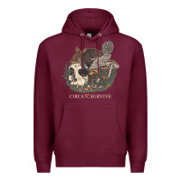 Burgundy Circa Survive Premium Hoodie - artisFamous