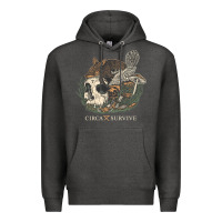 Charcoal Heather Circa Survive Premium Hoodie - artisFamous