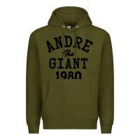 Army Green andre the giant 1980 Premium Hoodie - artisFamous