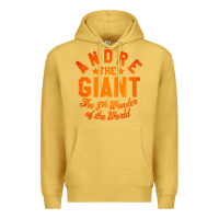 Antique Gold andre the giant 8th wonder of the world Premium Hoodie - artisFamous
