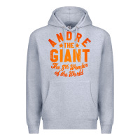 Heather Grey andre the giant 8th wonder of the world Premium Hoodie - artisFamous