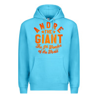 Ocean Blue andre the giant 8th wonder of the world Premium Hoodie - artisFamous