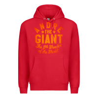 Red andre the giant 8th wonder of the world Premium Hoodie - artisFamous