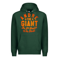 Sports Green andre the giant 8th wonder of the world Premium Hoodie - artisFamous