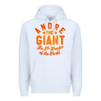 White andre the giant 8th wonder of the world Premium Hoodie - artisFamous