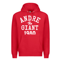 Red andre the giant 1980 Premium Hoodie - artisFamous