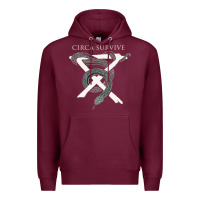 Burgundy Circa Survive Premium Hoodie - artisFamous