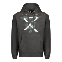 Charcoal Heather Circa Survive Premium Hoodie - artisFamous