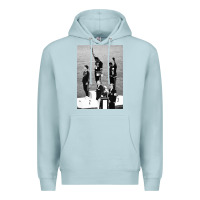 Blue Mist black power black fist 1968 olympics Premium Hoodie - artisFamous