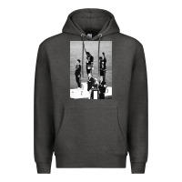 Charcoal Heather black power black fist 1968 olympics Premium Hoodie - artisFamous