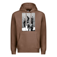 Chestnut black power black fist 1968 olympics Premium Hoodie - artisFamous