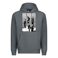 Rock black power black fist 1968 olympics Premium Hoodie - artisFamous