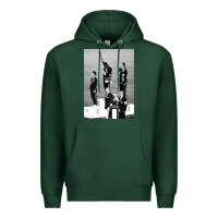Sports Green black power black fist 1968 olympics Premium Hoodie - artisFamous